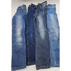 4 Pair Justice Girl's Size 8 Jeans/Jeggings